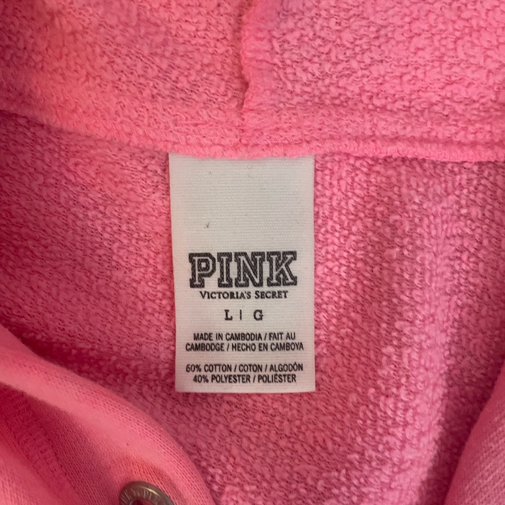 PINK Victoria's Secret Bright Pink Hoodie - Picture 2 of 4